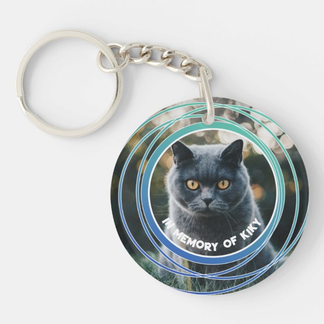 Pet Loss Sympathy Memorial Keepsake Symbol Key Ring (Front)