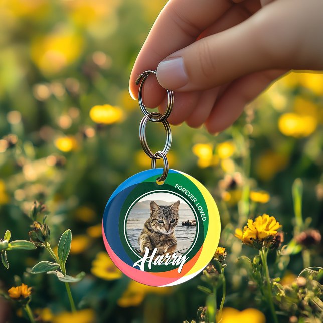 Pet Loss Sympathy Memorial Keepsake Symbol Key Ring (Perfect keepsake gift)