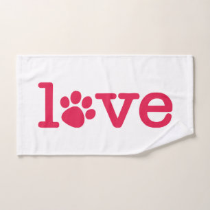 Pet love bath towel set