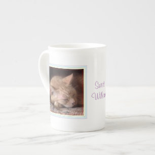 PET LOVE Bone China Mug + Text / Rainbow
