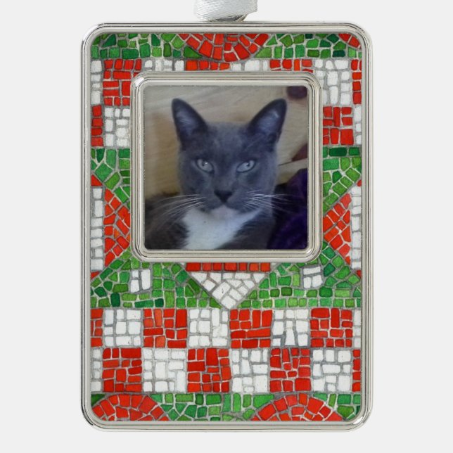 PET LOVE Framed Vertical Ornament / Mosaic (Front)