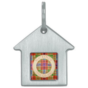 PET LOVE House Pet Tag - Mac Rae Tartan