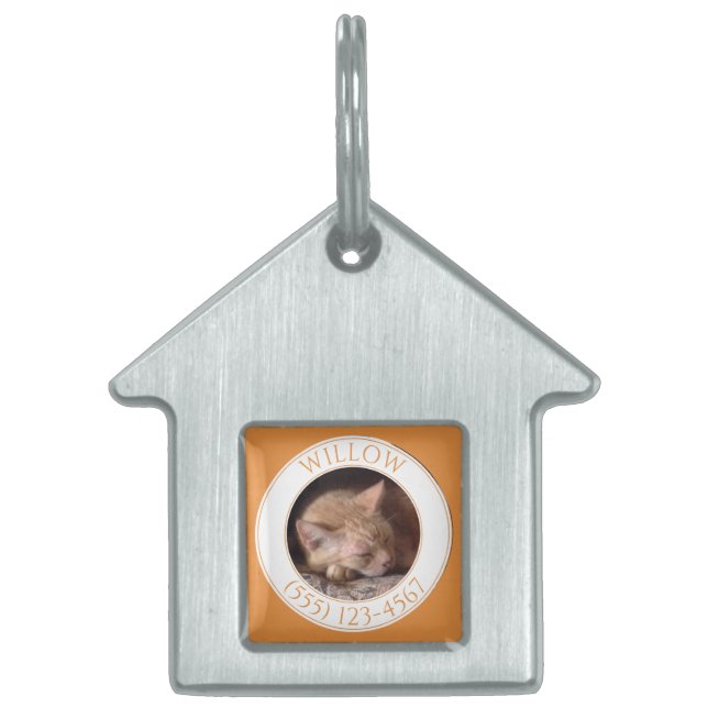 PET LOVE House Pet Tag / Saffron (Front)