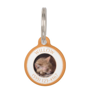 PET LOVE Round Pet Tag / Saffron