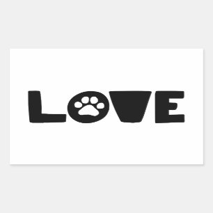 Pet Love The Dog Lover Dog Lover Art Pet Lover Art Rectangular Sticker