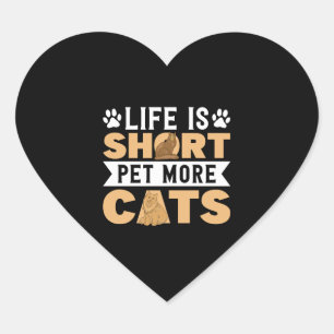 Pet Lover Cat Lover Cats Heart Sticker