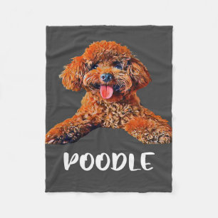 Pet lover Dog Mum Poodle Dog Fleece Blanket
