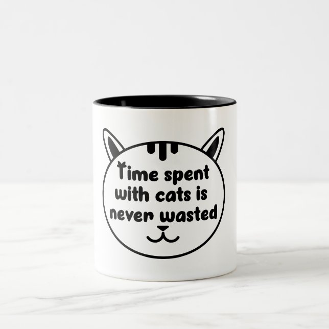 Pet Lover felling Two-Tone Coffee Mug (Center)