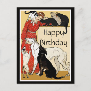 Pet Lover Happy Birthday Postcard