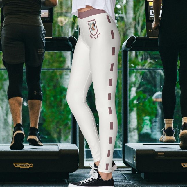 Pet Lover Neutral Vintage Rosewood Pattern Custom Leggings (Creator Uploaded)