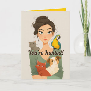 Pet Lover’s Cozy Portrait Invitation