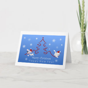 Pet Lovers Christmas, Holiday Greeting Card