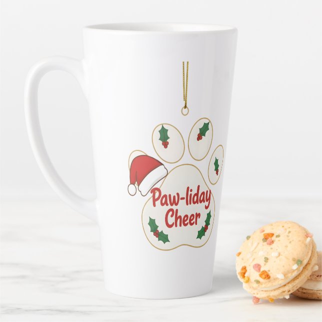 Pet lovers’ favorite — a paw print  latte mug (In Situ)