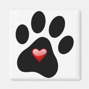 PET LOVERS PAW PRINT MAGNET ADOPT A PET