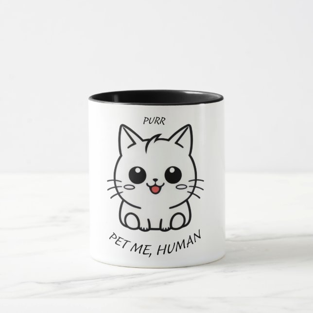 Pet Me Human Mug (Center)