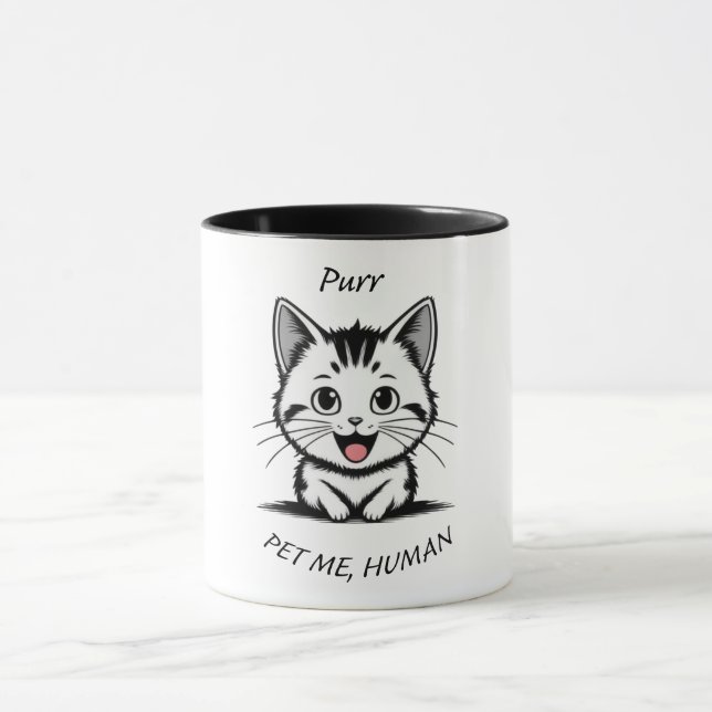 Pet Me, Human Mug (Center)