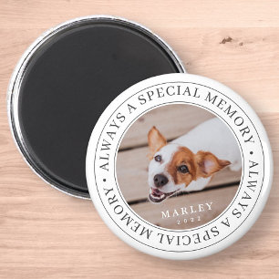 Pet Memorial Always a Special Memory Modern Photo Magnet