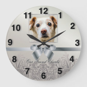 Pet Memorial Anniversary Large Clock