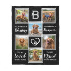 Pet Memorial Black Photo Collage