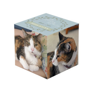 Pet Memorial Custom 4 Photo Cube