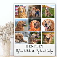 Pet Memorial Custom 9 Photo Collage Cat Dog
