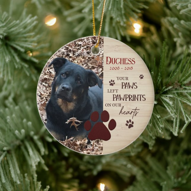 Pet Memorial Customised Remembrance Ceramic Ornament (Tree)
