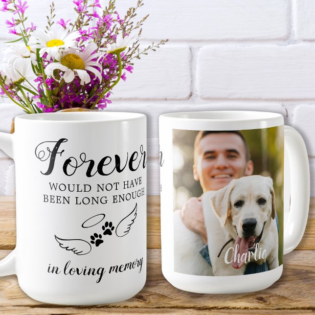 Pet Memorial Dog Loss Loving Memory Custom Photo Coffee Mug (Creator Uploaded)