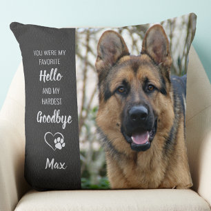 Pet Memorial - Dog Lover Gift - Custom Pet Loss Cushion
