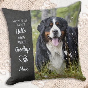 Pet Memorial - Dog Lover Keepsake Gift - Pet Loss Cushion