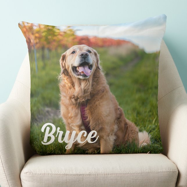 Pet Memorial Dog Lover Keepsake Photo Cushion (Creator Uploaded)