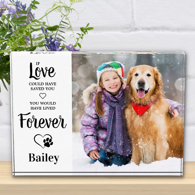 Pet Memorial Dog Lover Pet Loss Remembrance  Photo Block (Creator Uploaded)