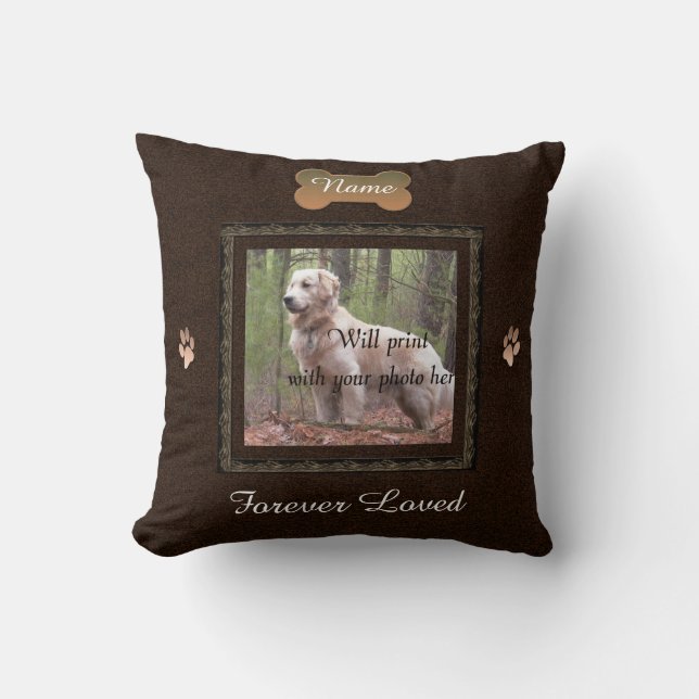 Pet Memorial - Elegant Perfect Memories Cushion (Front)