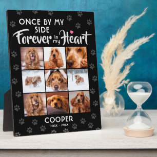 Pet Memorial "Forever In My Heart" 9 Photo Collage Plaque