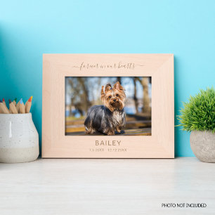Pet Memorial Forever In Our Hearts Horizontal Etched Frames
