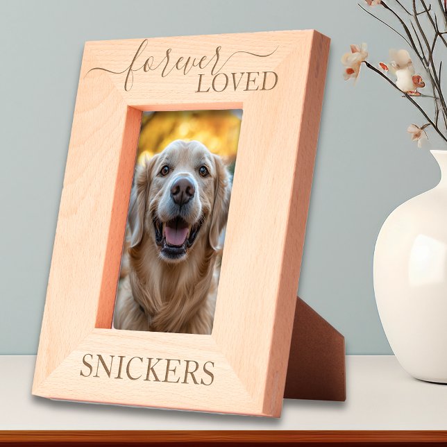Pet Memorial Forever Loved  Etched Frames (Creator Uploaded)