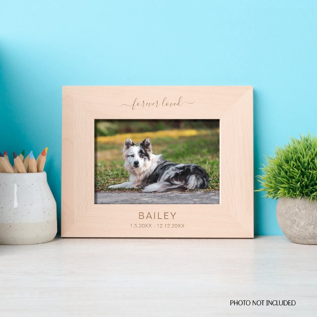 Pet Memorial Forever Loved Horizontal Etched Frames (Creator Uploaded)