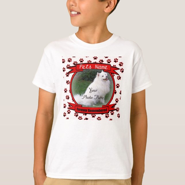 Pet Memorial - Forever Remembered Keepsake T-Shirt (Front)