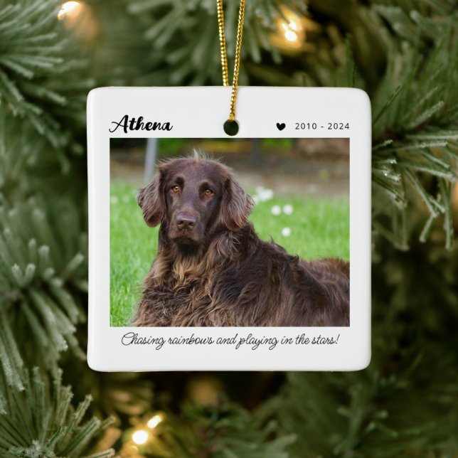 Pet Memorial Gift | In Loving Memory Ceramic Ornament (Tree)