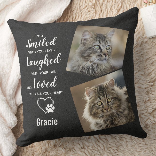 Pet Memorial Gift - Personalised Remembrance Photo Cushion (Creator Uploaded)