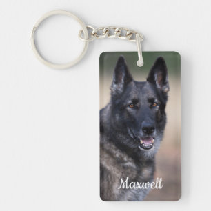Pet Memorial - Heart Dog Pet Photo - 1RBB Pet Loss Key Ring