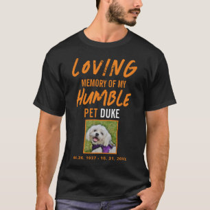 Pet Memorial In Loving Memory Dog Photo T-Shirt