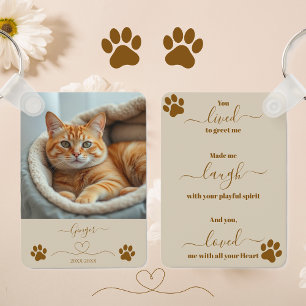 Pet Memorial Keepsake Key Ring