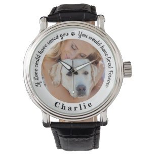 Pet Memorial Keepsake Personalised Dog Photo Watch