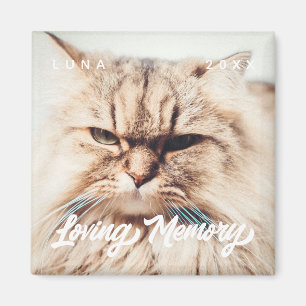 Pet Memorial Loving Memory Modern Simple Photo Magnet