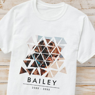 Pet Memorial Modern Art Remembrance Custom Photo T-Shirt