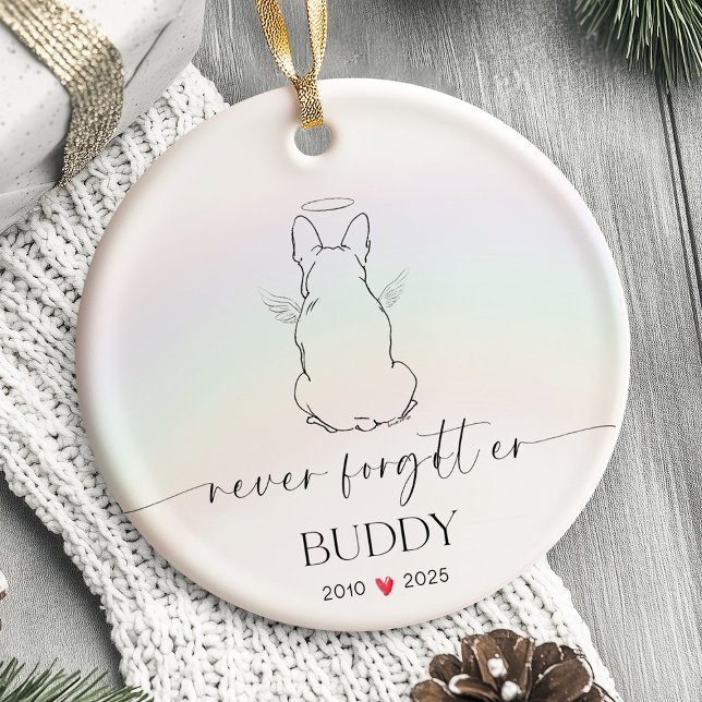 Pet Memorial Ornament Dog Personalised  (Pet Dog Memorial Ornament Dog Personalized)