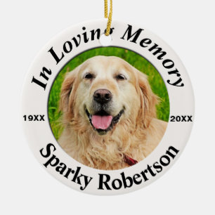 Pet Memorial Personalised Ceramic Ornament