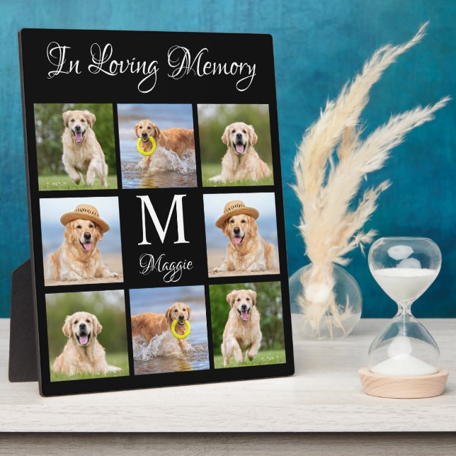 Pet Memorial Personalised In Loving Memory Photo Plaque (Side)