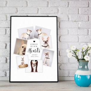 Pet Memorial Personalised Multi Photo Collage Poster
