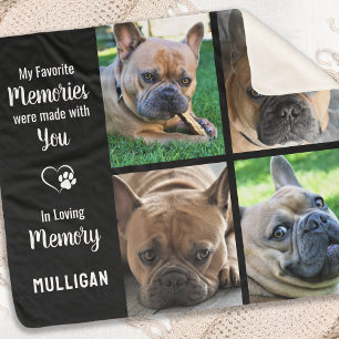 Pet Memorial Personalised Photo Collage Sherpa Blanket